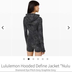 Lululemon Hooded Define Jacket Nulu Diamond Dye